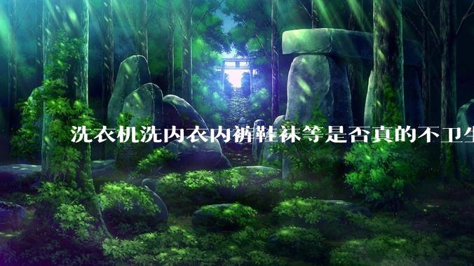 洗衣机洗内衣内裤鞋袜等是否真的不卫生？