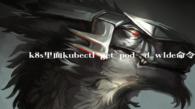 k8s里面kubectl get pod -d wide命令作用是什么？