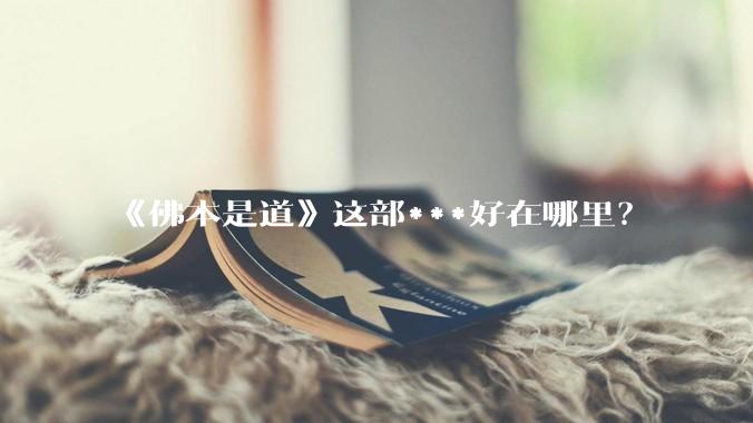 《佛本是道》这部***好在哪里？